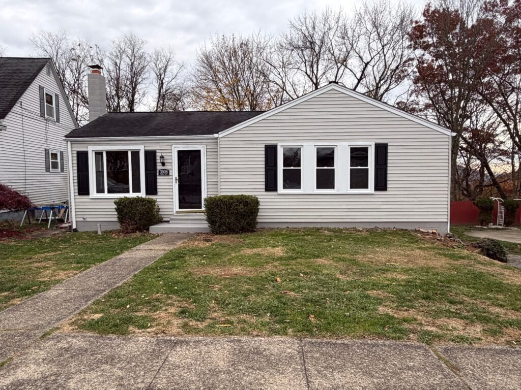 3908 Hanlin Way in Weirton.  Newly remodeled with new bathroom and deck.  In the desirable Marland Heights neighborhood. 