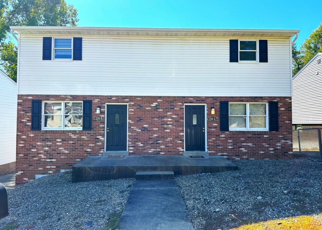 120 Karen Way Weirton two bedroom one and half bathroom duplex on Weirton Heights. 