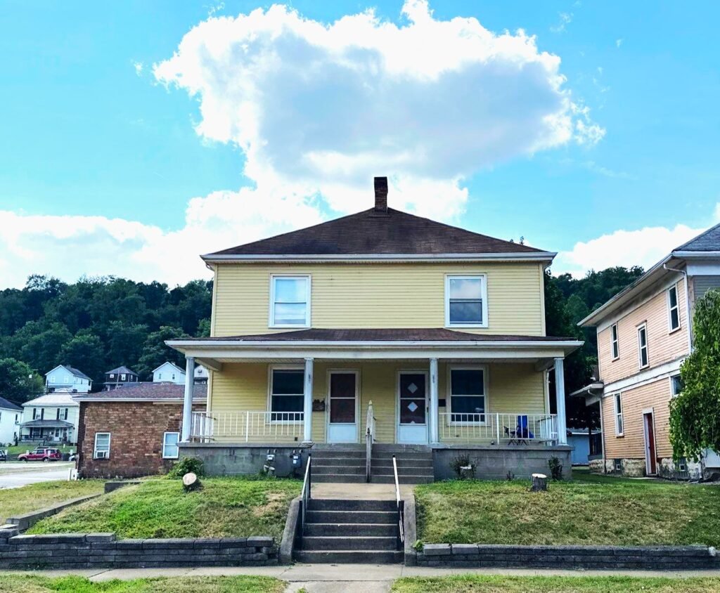 3153-3155 West Street Weirton.  Two bedroom duplex for rent with off street parking.  Orecchio Properties