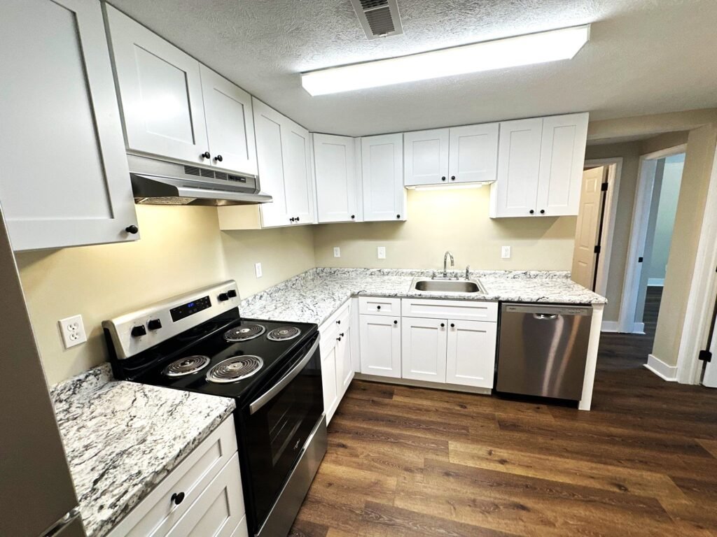 Modern kitchen in a two-bedroom Patio Home at Country Club Hills, Steubenville, first view