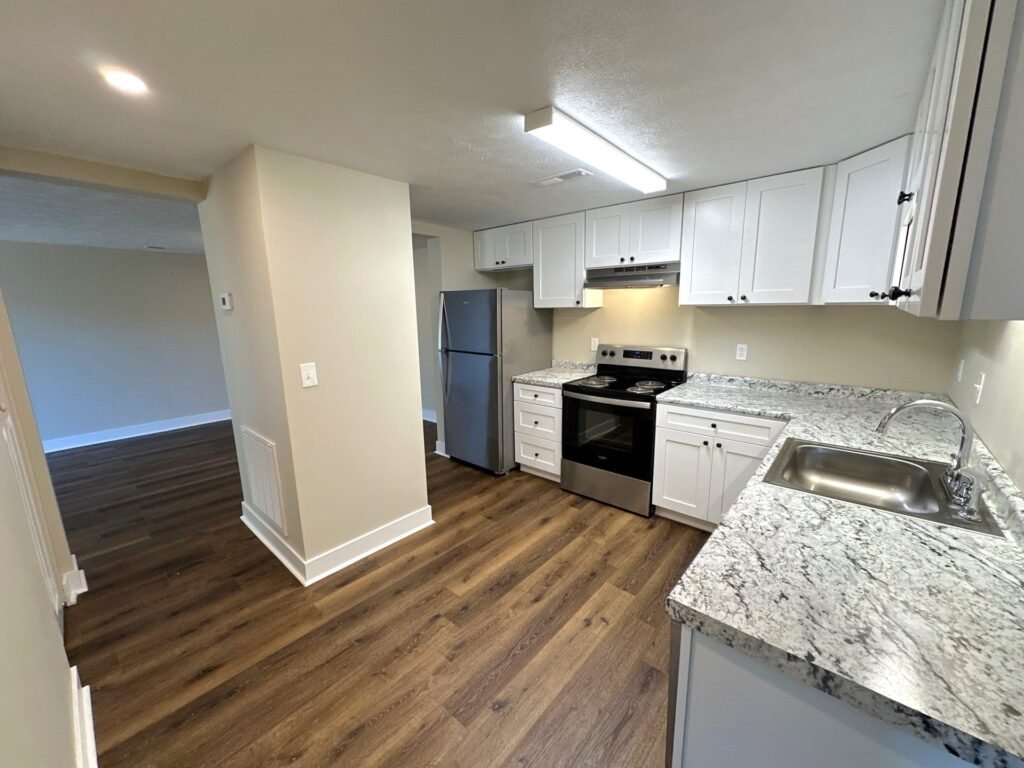 Second view of the kitchen in a two-bedroom Patio Home at Country Club Hills, Steubenville