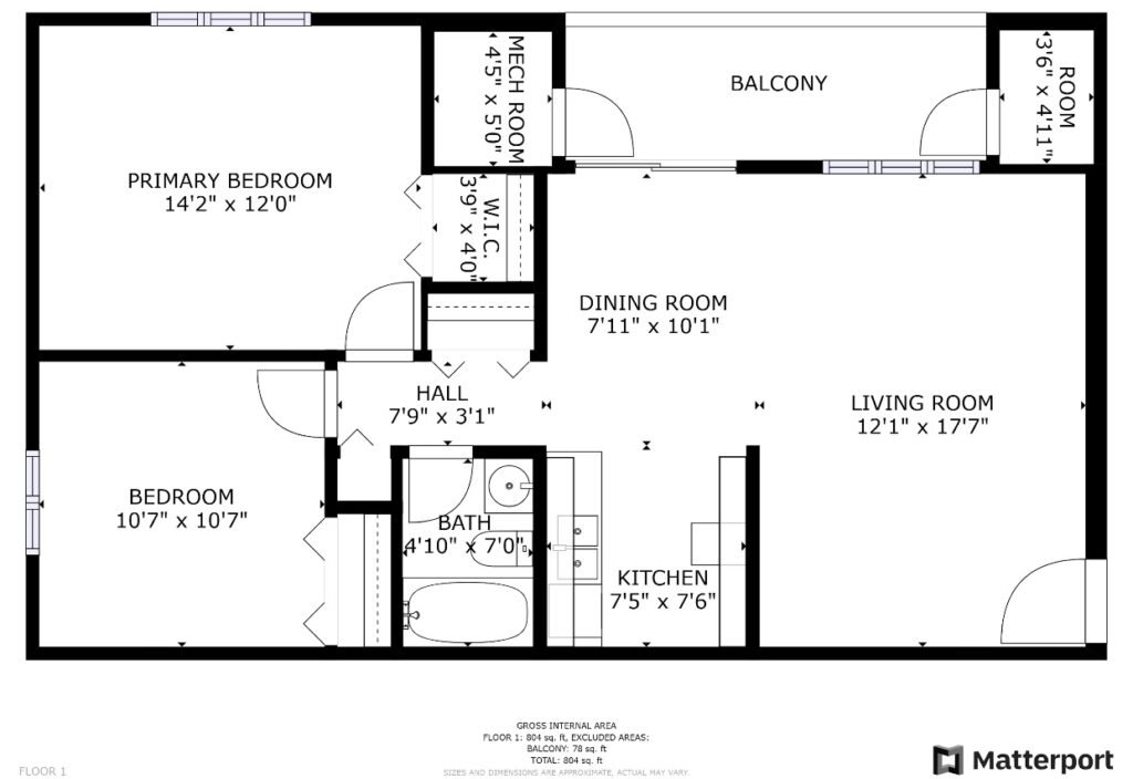 Layout floor plan of a two-bedroom Garden Apartment at Country Club Hills, Steubenville, showing rooms and design