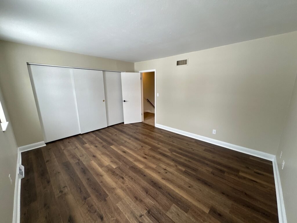 Second view of the main bedroom in a Scioto Townhouse at Country Club Hills in Steubenville