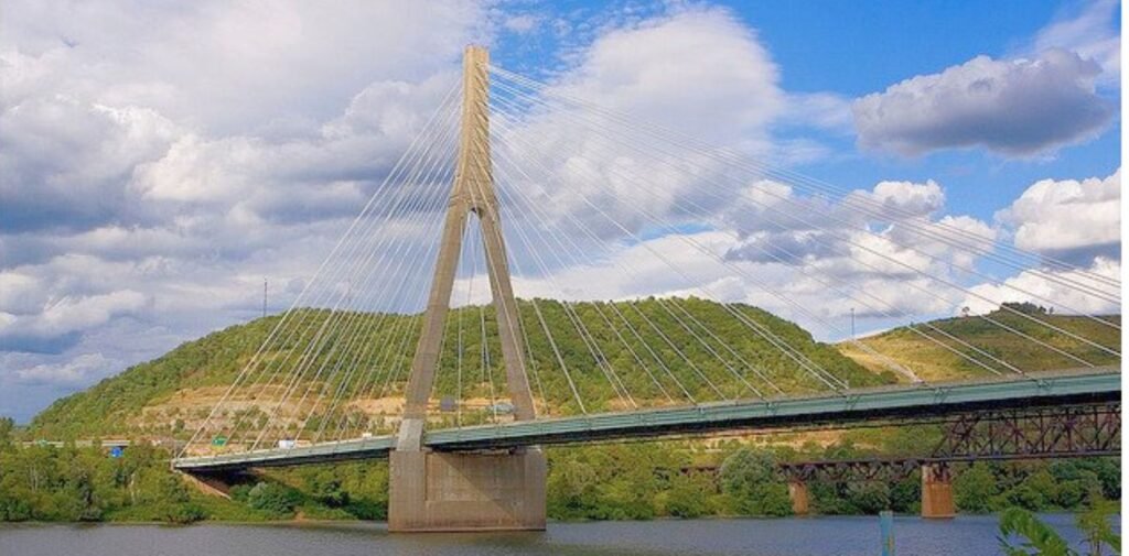 Weirton West Virginia bridge near Orecchio Properties rental homes